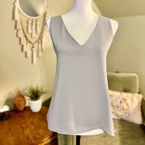 ❌ SOLD ❌ GREY SLEEVELESS BLOUSE